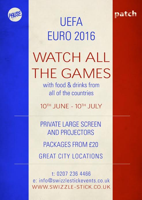 Le programme du Patch Bar pour l'Euro 2016